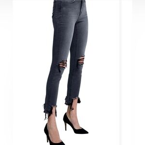 L’agence High Line Jeans Gray Size 28 in Vintage Gray Destruct